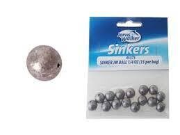 Jarvis Walker Ball Sinkers 1/4 to 3 ounce